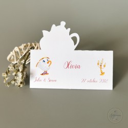 Marque-place plié