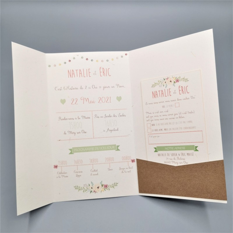 Enveloppes faire-part de mariage