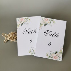 Fiche Numéro de Table  (par 2)