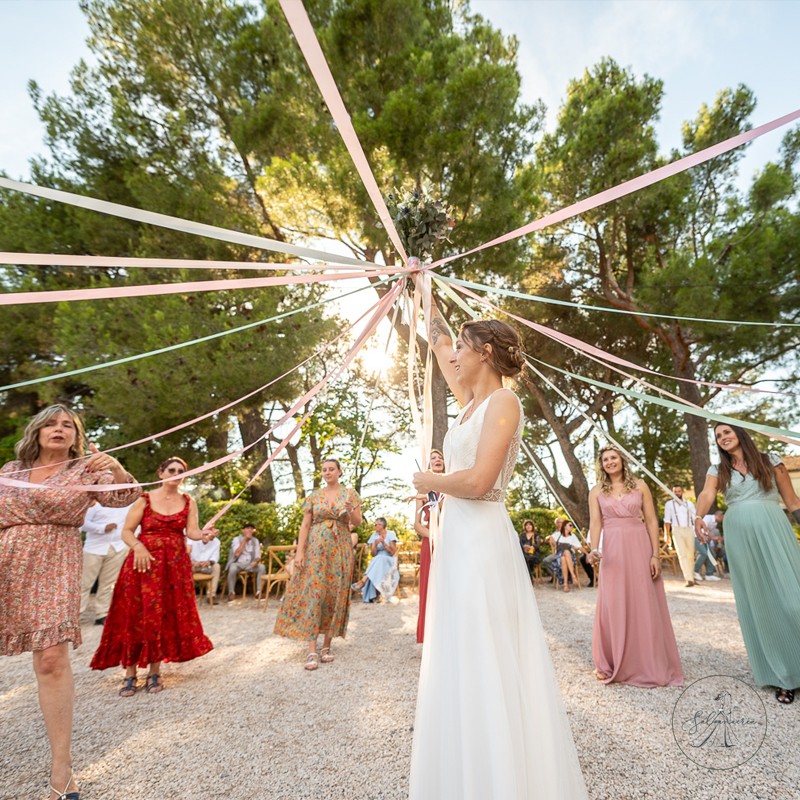 Ronde Des Rubans Jeu Du Bouquet De La Mariée