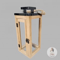 Lanterne bois (43 cm)