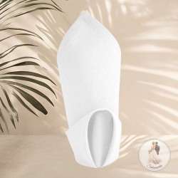 Serviette en tissu, blanche