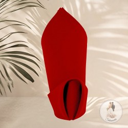 Serviette en tissu, rouge