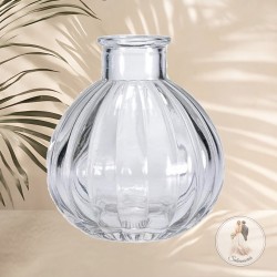 Vase boule en verre