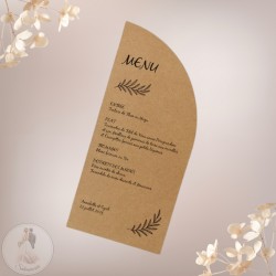 Menu Demi-Arche personnalisé