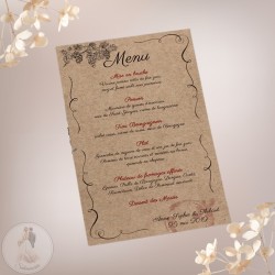 Menu Fiche personnalisé