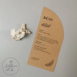 Menu Demi-Arche personnalisé